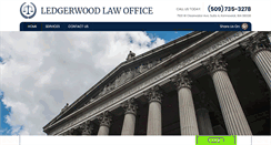 Desktop Screenshot of ledgerwoodlaw.net