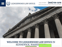 Tablet Screenshot of ledgerwoodlaw.net